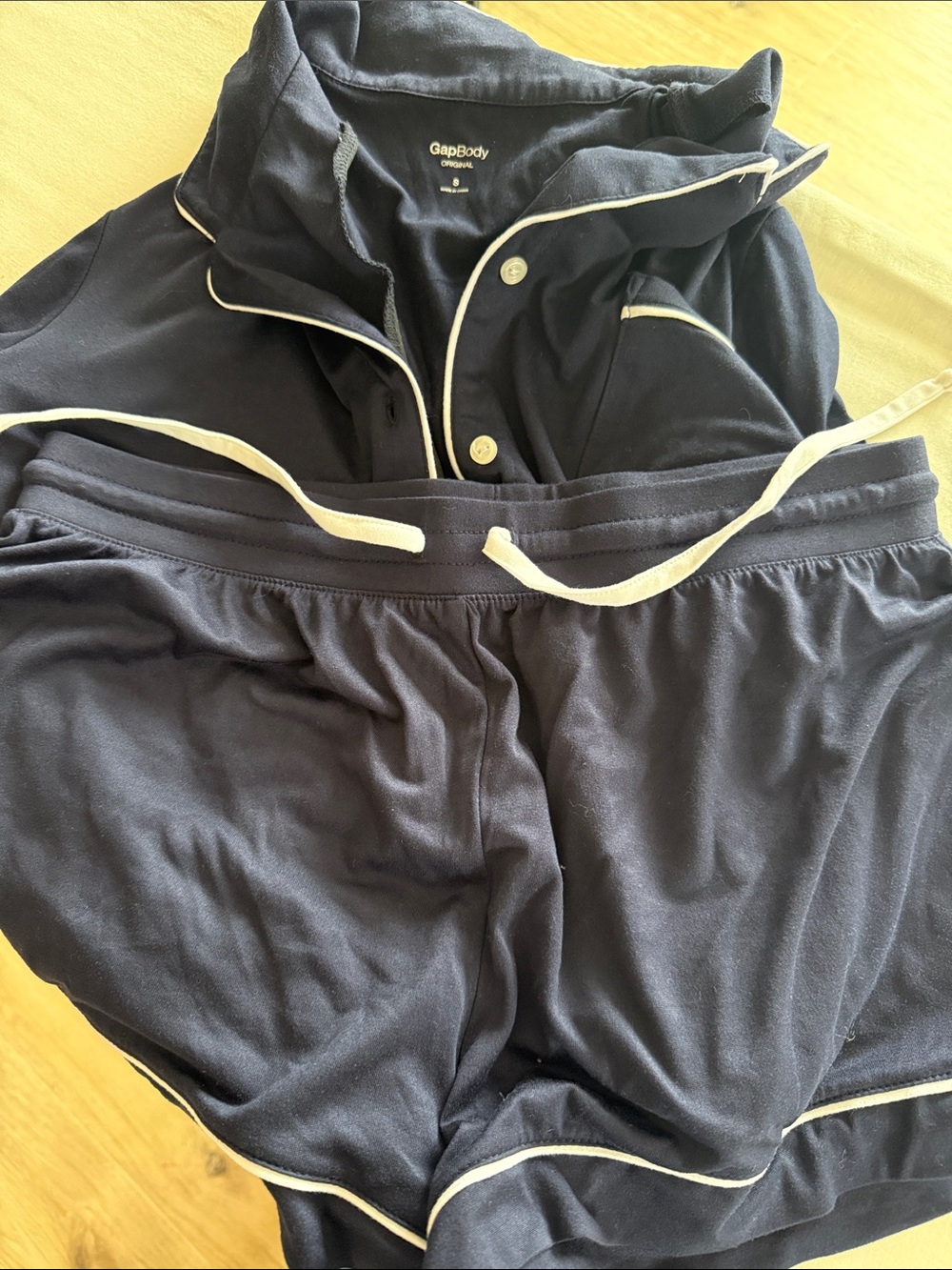 GAP Navy Pajama Shorts with White Trim